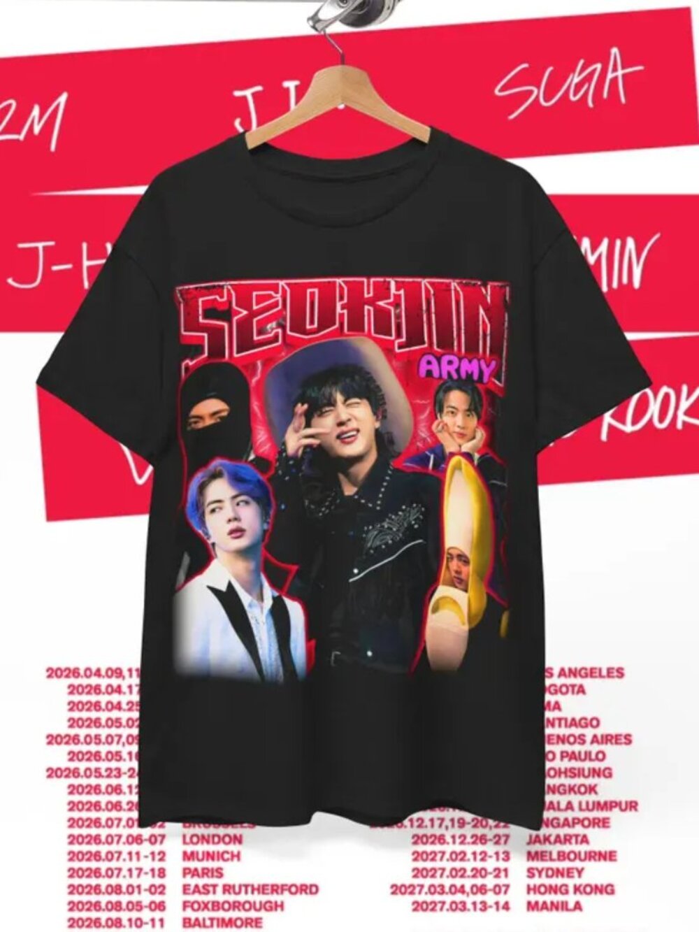 Retro 90's Jin Cowboy Unisex Heavy Cotton Tee